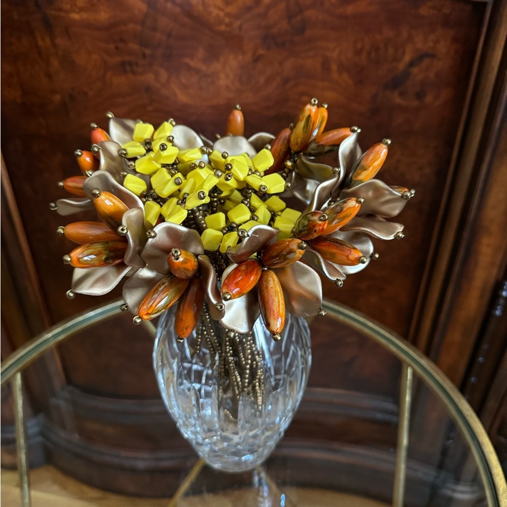 Artificial Beaded flower stems for Decor
